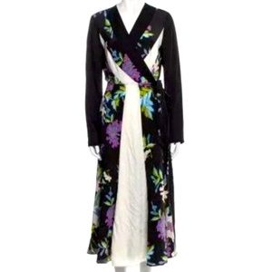 Diane Von Fürstenberg Silk Long Dress Size Small